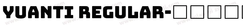 yuanti regular字体转换